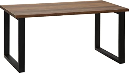 Table basse industrielle en métal et bois