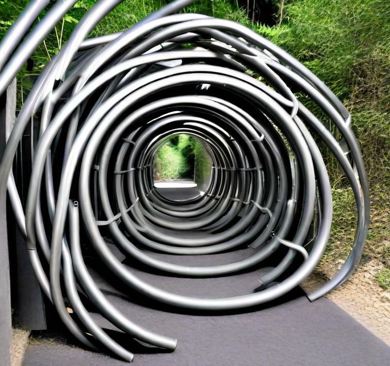 Les tubes acier ronds pour la construction de ponts et de tunnels .